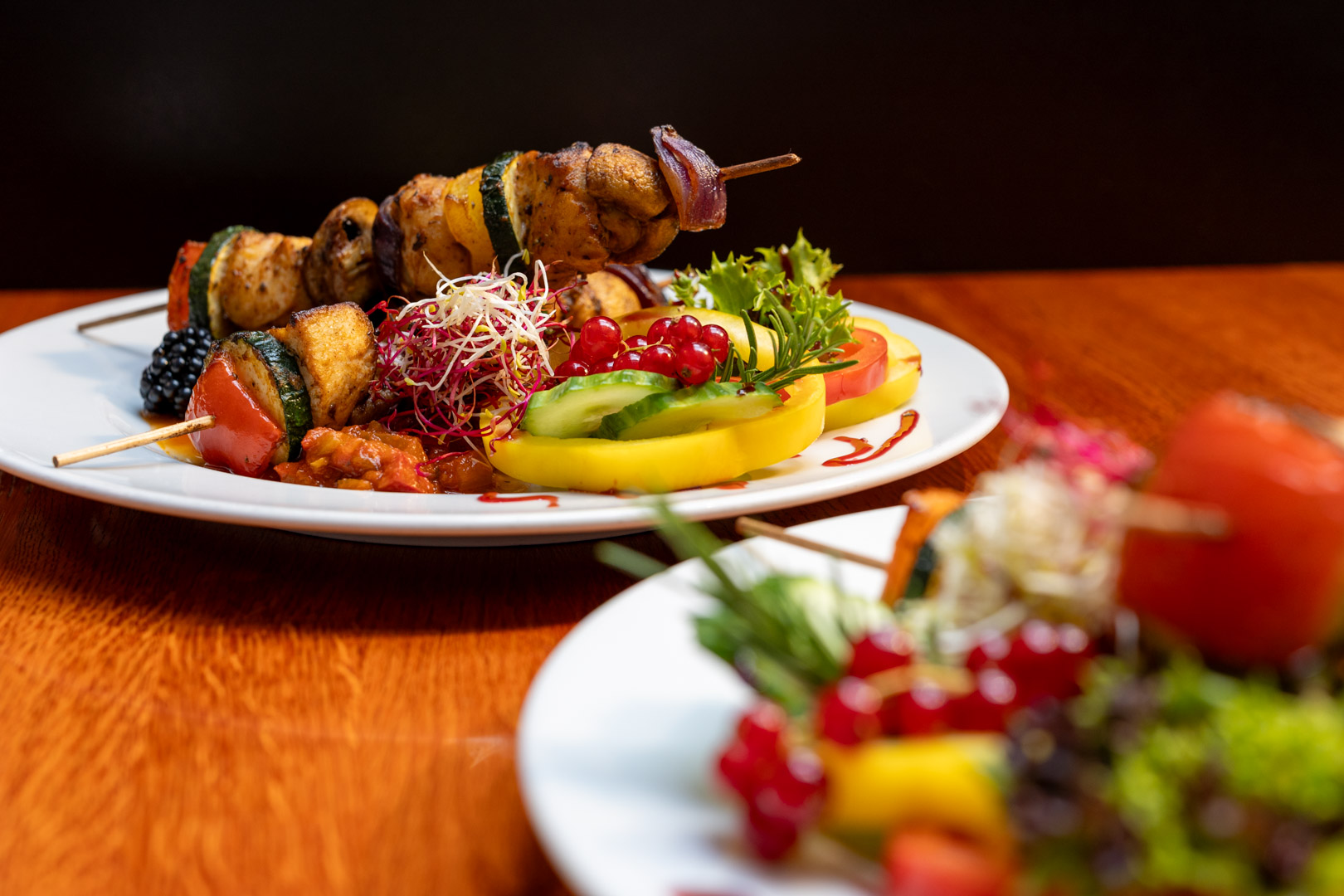 Gemüse Hähnchenspieße